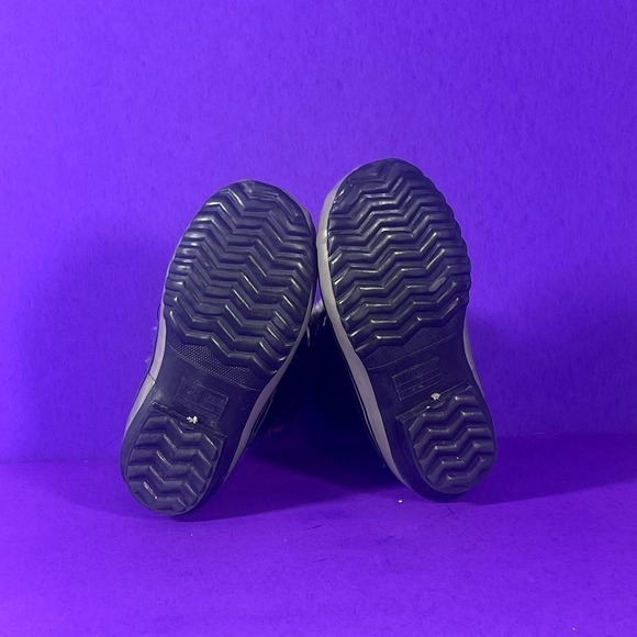 KHOMBU Girls Black Steel Shank Snow Boots Size 13 - Picture 9 of 10